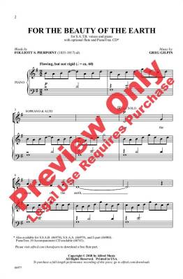 For the Beauty of the Earth - Pierpoint/Gilpin - SATB