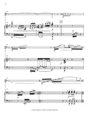 Concerto for Euphonium - Gillingham - Euphonium/Piano - Sheet Music