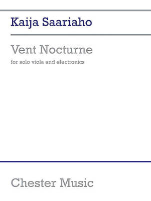 Vent Nocturne - Saariaho - Viola/Electronics - Sheet Music