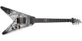 Schecter - Randy Weitzel V-7 FR Ouija Electric Guitar - Satin White