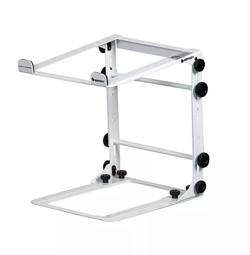 Designer DJ Series Folding Laptop/Gear Stand - White