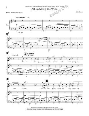 All Suddenly the Wind - Brooke/Bevan - SATB