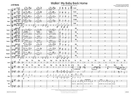 Walkin\' My Baby Back Home - May/Collins - Jazz Ensemble/Vocal Duet - Gr. Difficult
