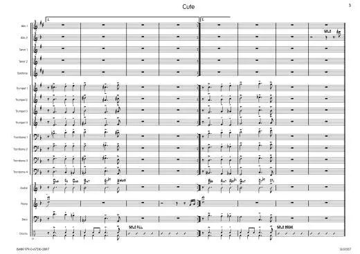 Cute - Hefti/Glasscock - Jazz Ensemble - Gr. Medium Easy