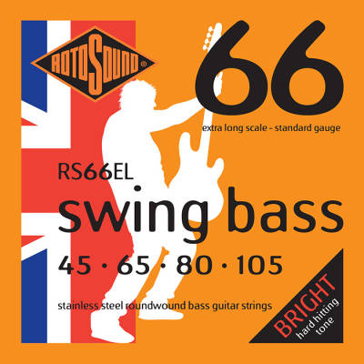 Rotosound - Swing Bass 66 Stainless Steel Bass String 45-105