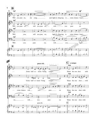 Will You Fare On, My Song?  - Rose - SATB