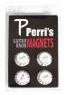 Perris Leathers Ltd - Volume & Tone Guitar Knob Fridge Magnets - Fender White
