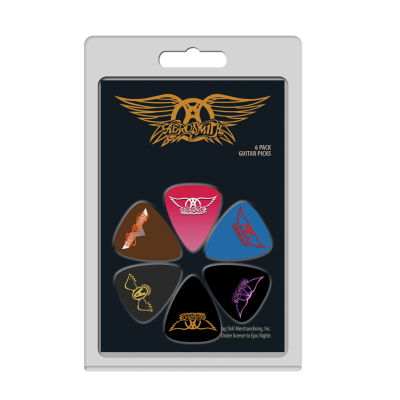 Aerosmith Guitar Picks, 6 Pack