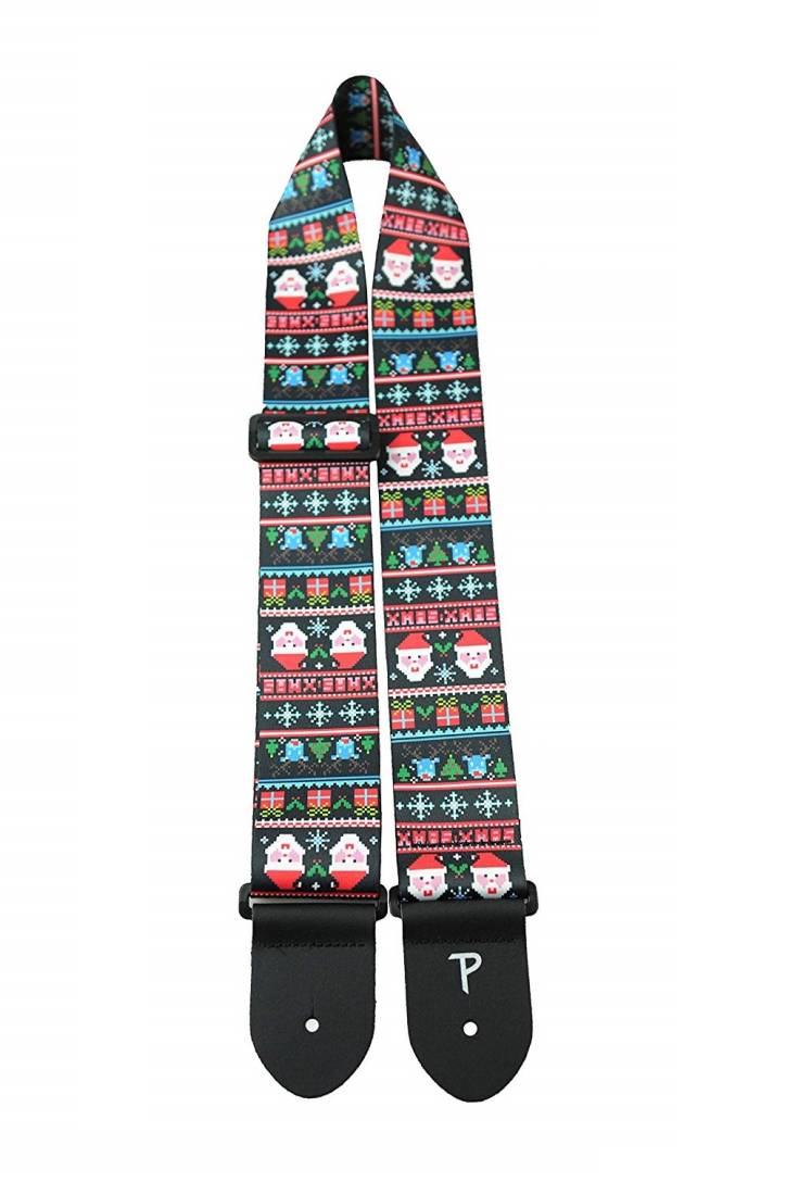 Guitar Strap, Christmas Santa Design
