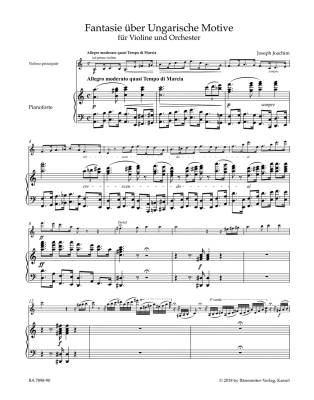 Fantasy on Hungarian Themes (1850), Fantasy on Irish [Scottish] Themes (1852) - Joachim/Schelhaas/Uhde - Violin/Piano Reduction - Book