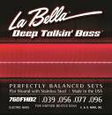 La Bella - 760FHB2 Beatle Bass Stainless Flat Wound Electric Bass Strings 39-96