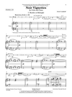 Noir Vignettes - Garrop - Cello/Piano