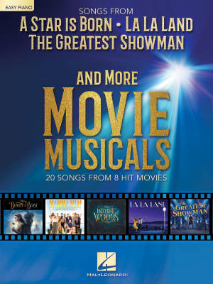 Hal Leonard - Songs from A Star Is Born, The Greatest Showman, La La Land and More Movie Musicals - Easy Piano - Book
