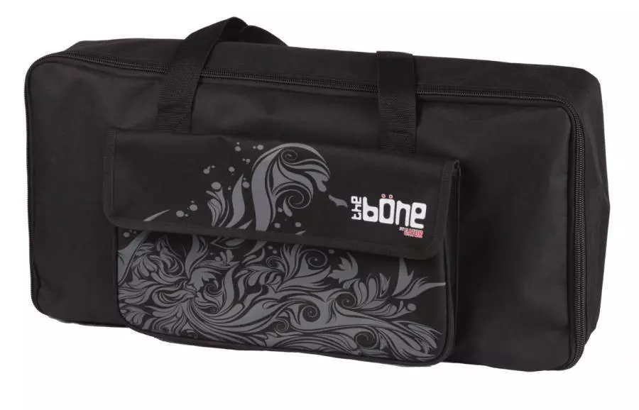 The Bone Powered Pedal Board - Black with Gray Wave