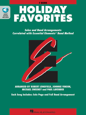 Essential Elements Holiday Favorites - F Horn - Book/Audio Online