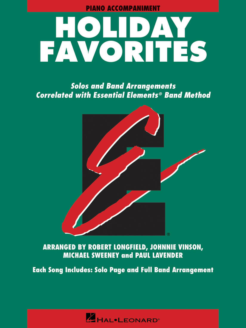 Essential Elements Holiday Favorites - Piano Accompaniment - Book/Audio Online