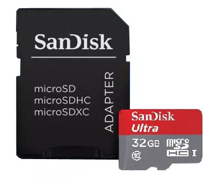 ULTRA 32GB microSD UHS-I Card with Adapter