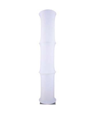Light Column with Curvers, 14\' High - White