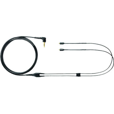 Shure - EAC64BK Replacement Cable for SE Series In-Ear Monitors - Black