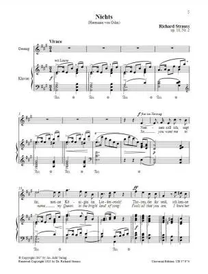 \'\'Acht Gedichte\'\' op. 10 (\'\'Eight poems\'\') - Gilm/Strauss - High Voice/Piano