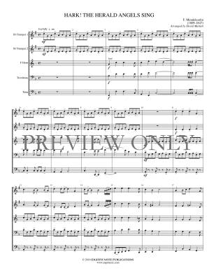 Hark! The Herald Angels Sing - Mendelssohn/Marlatt - Brass Quintet