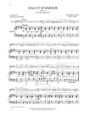Salut d\'amour, Opus 12 - Elgar/Bastable - Flute/Piano