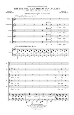 The Boy Who Laughed At Santa Clause - Whitacre - SATB