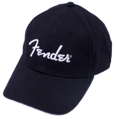 Fender - Casquette Fender avec logo, noir (taille unique)