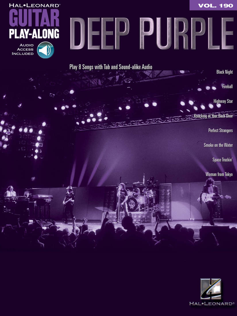 Deep Purple: Guitar Play-Along Volume 190 - Guitar TAB - Book/Audio Online