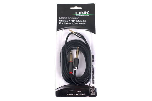 Link Platinum 1/8-inch TRS-M to 2 x 1/4-M Y-Cable - 10\'