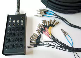16 Channel x 2 RTN with 4 x 14G Speaker Cables - 100 foot