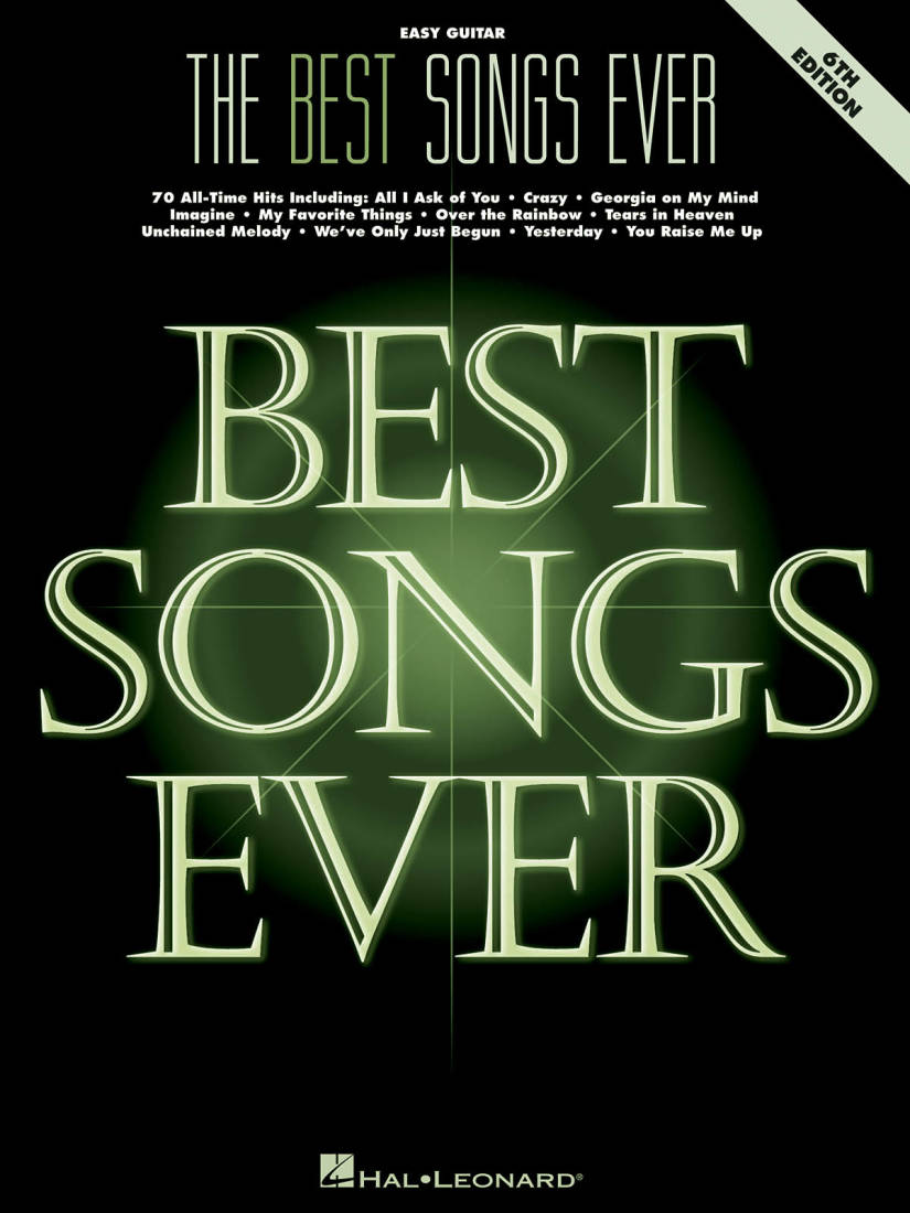 The Best Songs Ever (6th Edition) - Easy Guitar - Book