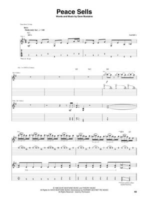 Megadeth Greatest Hits: Back to the Start - Guitar TAB - Book