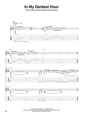 Megadeth Greatest Hits: Back to the Start - Guitar TAB - Book