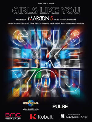 Girls Like You - Maroon5 - Piano/Vocal/Guitar - Sheet Music