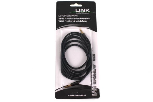 Link Premium 1/8\'\' TRS Mini to 1/8\'\' TRS Mini - 6 Ft