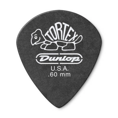 Dunlop - Tortex Pitch Black Jazz III Guitar Picks (12 Pack) - 0.60mm