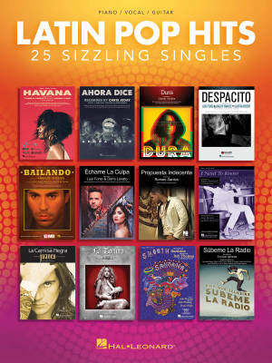 Latin Pop Hits: 25 Sizzling Singles - Piano/Vocal/Guitar - Book