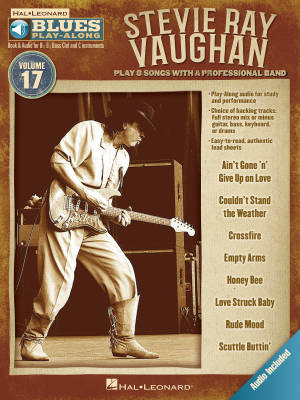 Hal Leonard - Stevie Ray Vaughan: Blues Play-Along Volume 17 - Sib/Mib/Do/Cl de Fa - Livre/Audio en ligne