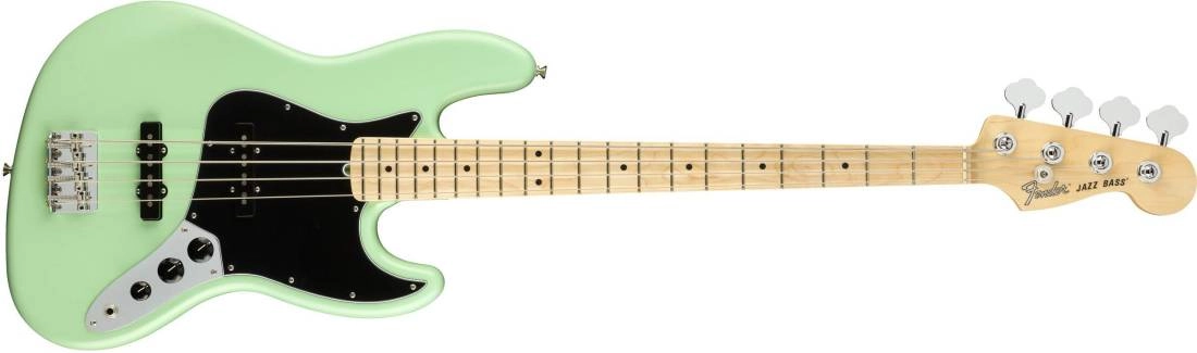 American Performer Jazz Bass, Maple Fingerboard - Satin Surf Green