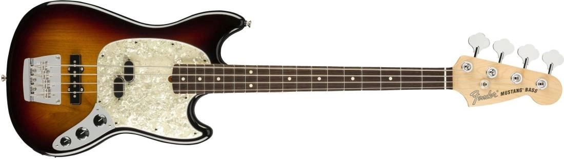 American Performer Mustang Bass, Rosewood Fingerboard - 3 Tone Sunburst