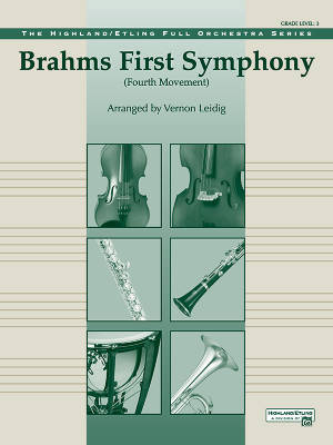 Alfred Publishing - Brahmss 1st Symphony, 4th Movement - Brahms/Leidig - Full Orchestra - Gr. 3