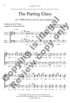The Parting Glass - Traditional Irish/Marrolli - TTBB