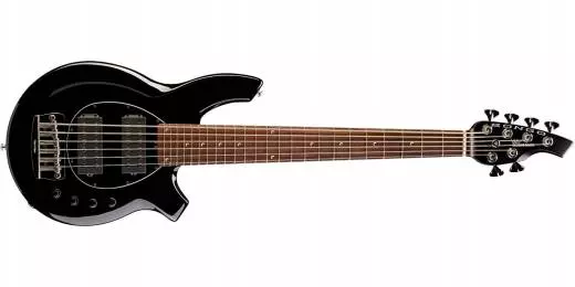 Bongo 6 HH Bass w/Black Pickguard, Rosewood FIngerboard - Black