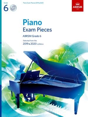 Piano Exam Pieces 2019 & 2020, ABRSM Grade 6 - Book/CD