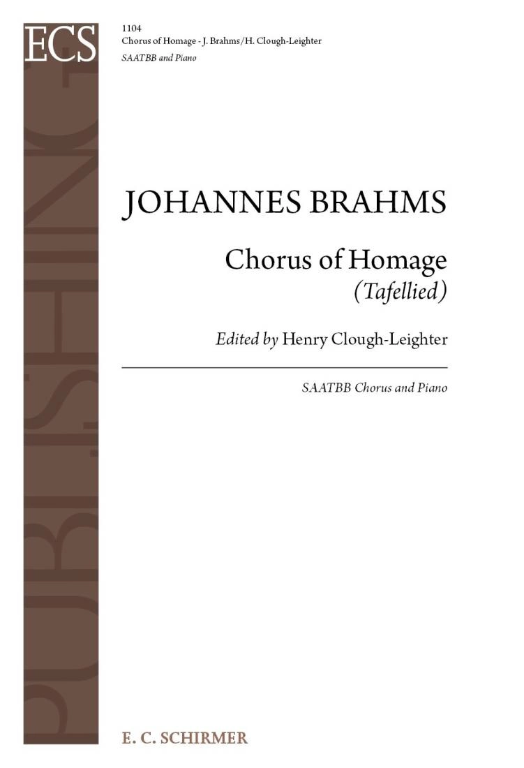 Chorus of Homage (Tafellied), Op.93b - Eichendorff/Brahms - SAATBB