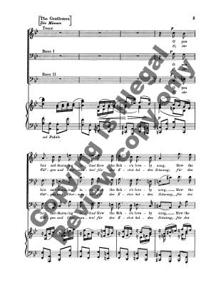Chorus of Homage (Tafellied), Op.93b - Eichendorff/Brahms - SAATBB