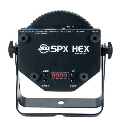 5PX HEX LED Par Can - Black