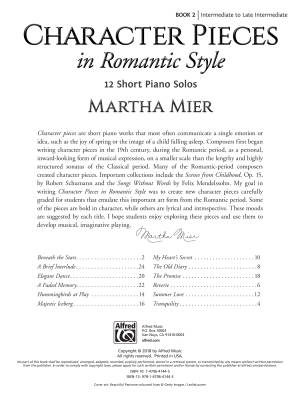 Character Pieces in Romantic Style, Book 2 - Mier - Piano - Book