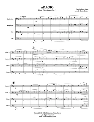 Adagio, from Symphony No. 3 - Saint-Saens/Hanson - Tuba Quartet